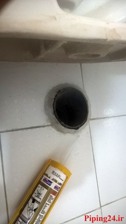 استفاده از چسب آکواریوم برای توالت فرنگی
