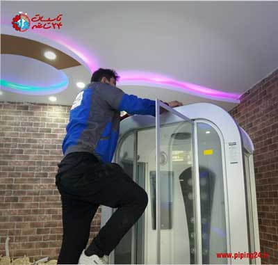 تعمیر کابین دوش ایستاده سالن سلاریوم 1