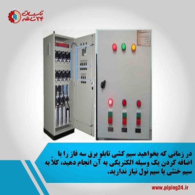 نحوه سیم کشی تابلو برق سه فاز 2
