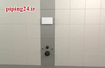 نصب توالت فرنگی وال هنگ توکار 12